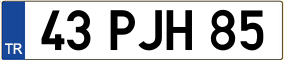 Trailer License Plate